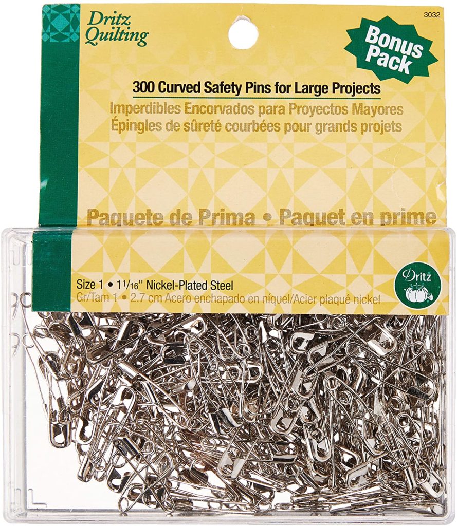 Dritz Quilting 3032 Curved Safety Pins