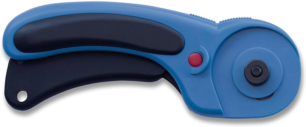 OLFA RTY-2DX PBL Rotary Cutter, Pacific Blue - Best Rotary Cutters & Scissors for Traveling Quilters
