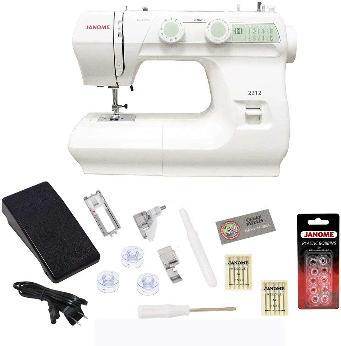 Janome 2212 Sewing Machine - Best Janome Sewing Machine for Quilting